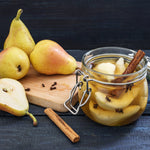 An excellent pear for canning with a sweet flavor.